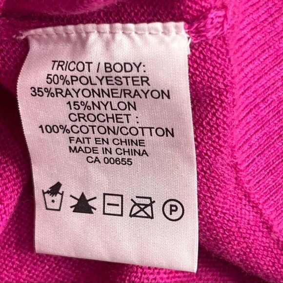 Addition Elle Pink Crocheted Lightweight Sweater Size 2x NWT Brand New - Picture 9 of 11